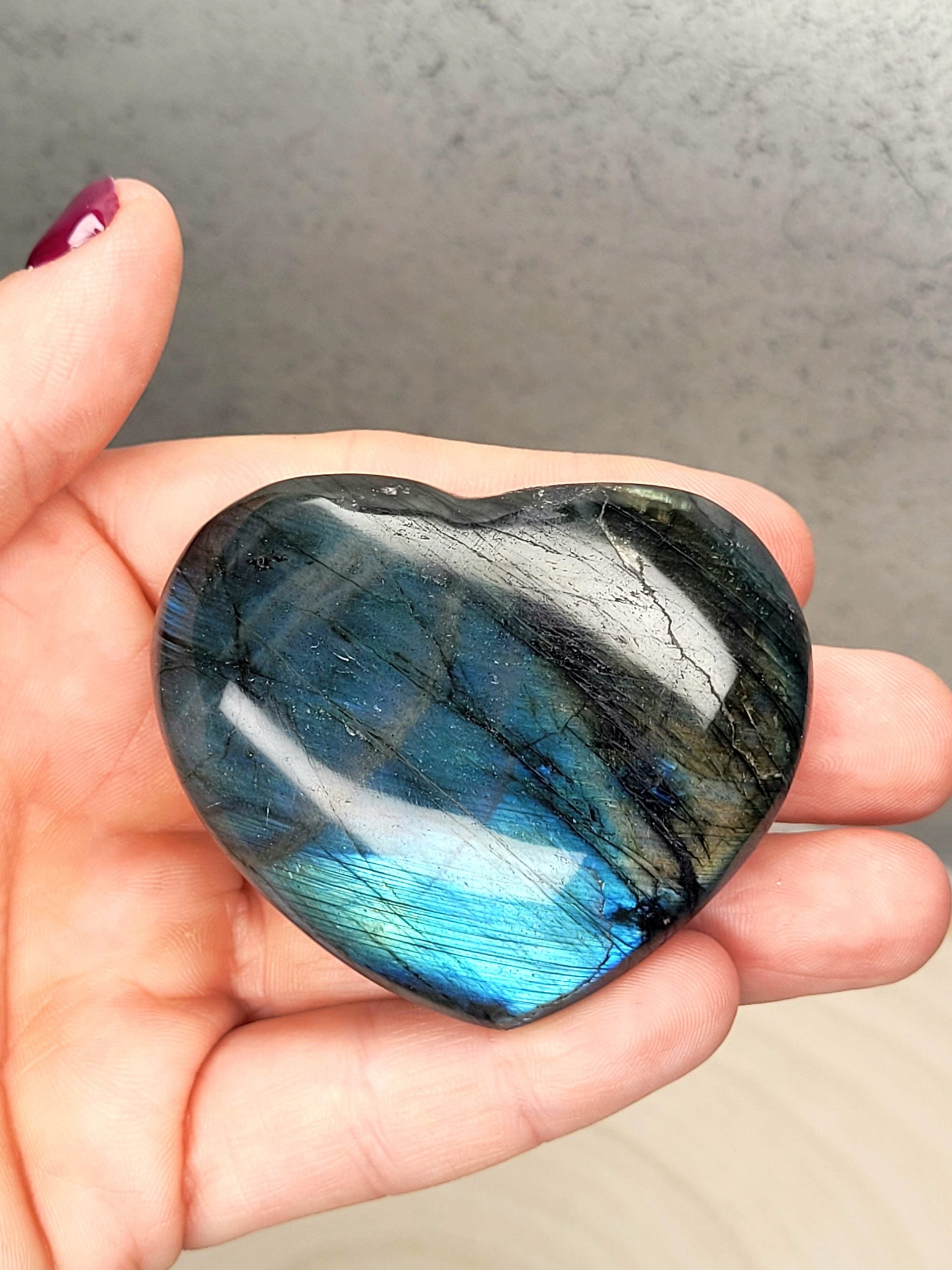Labradorite Hearts - 76g image