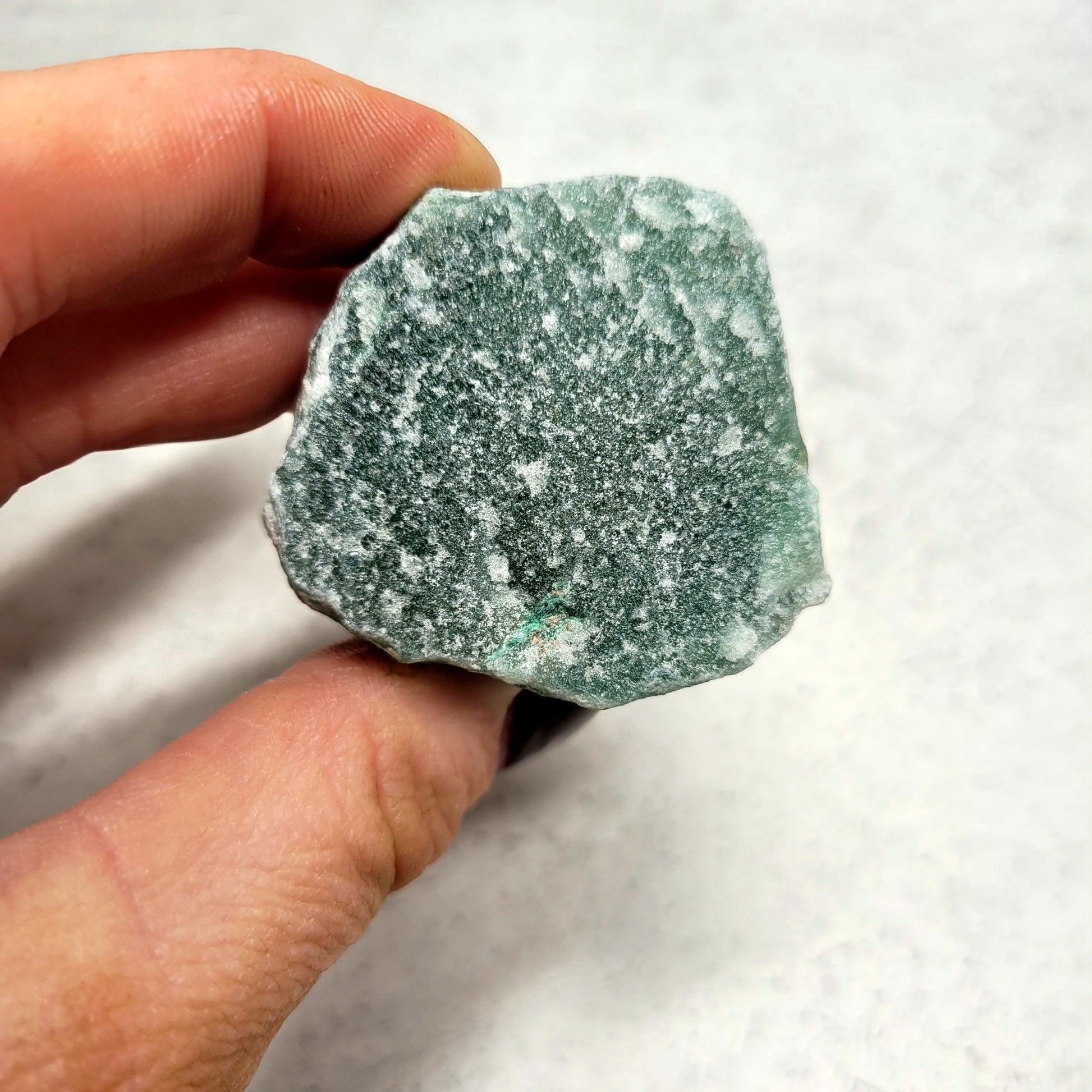 Raw Green Quartz chunks-1pcs image 1