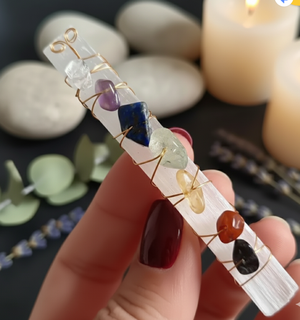 Selenite Chakra Wand (S) image 1
