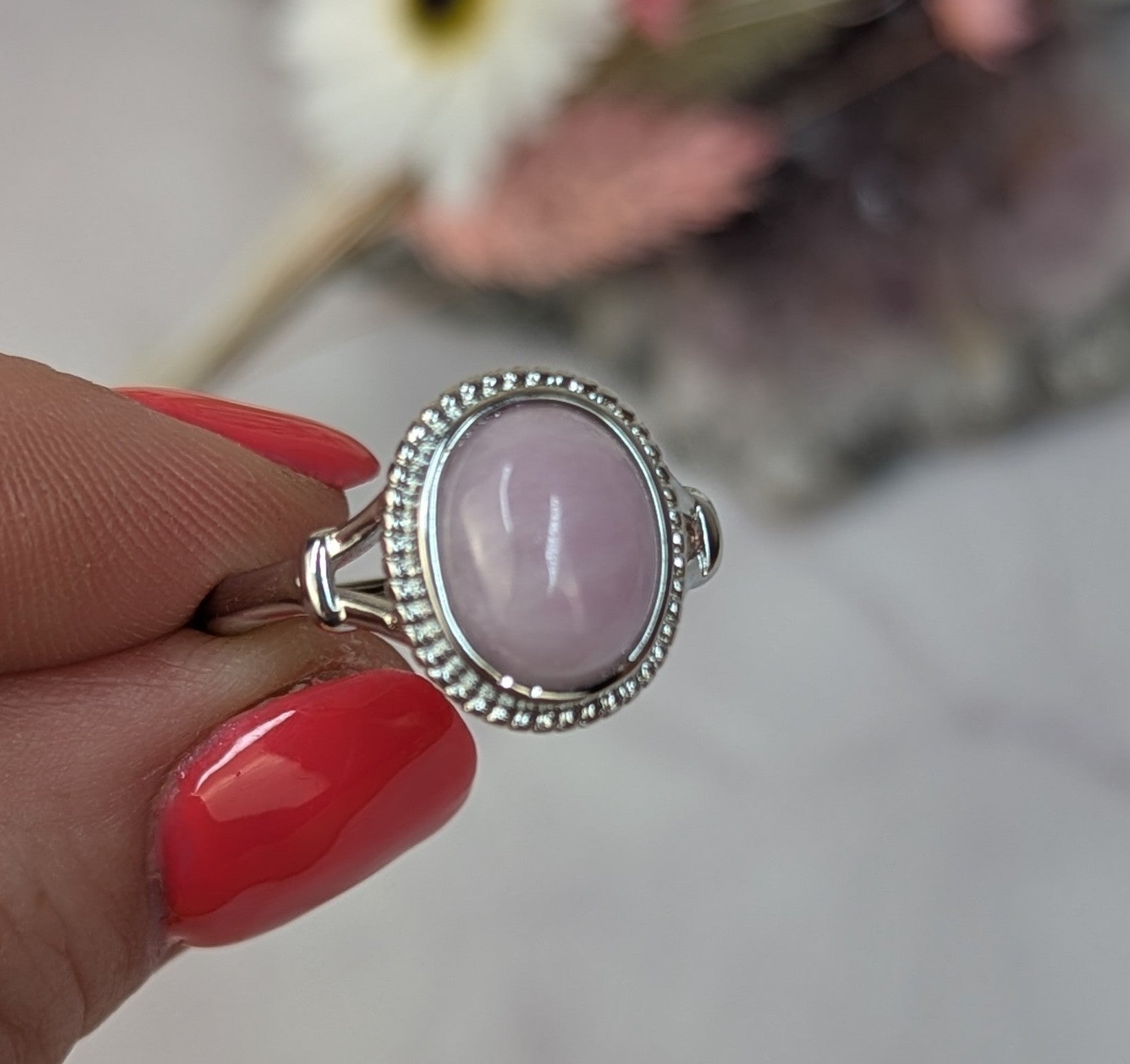 Kunzite rings - Three image
