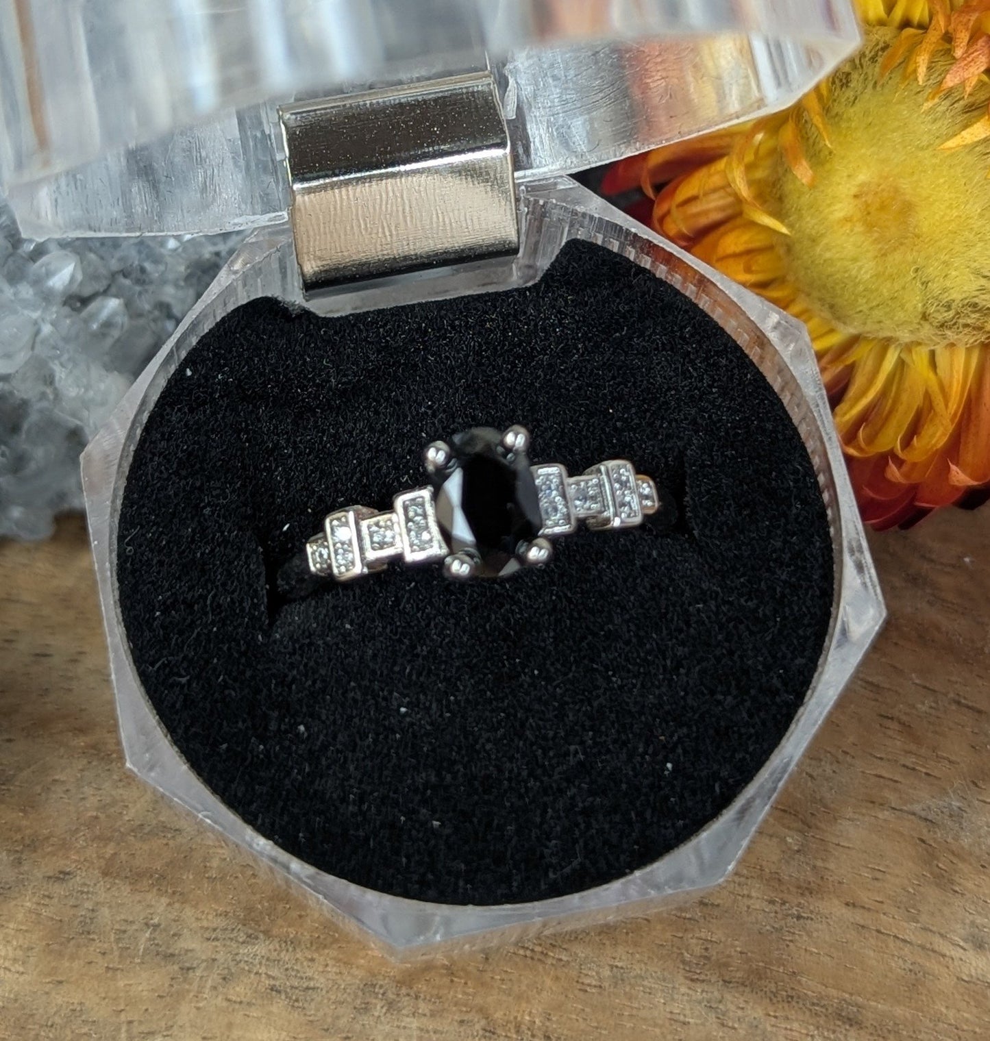 Black Spinel Rings - Three image