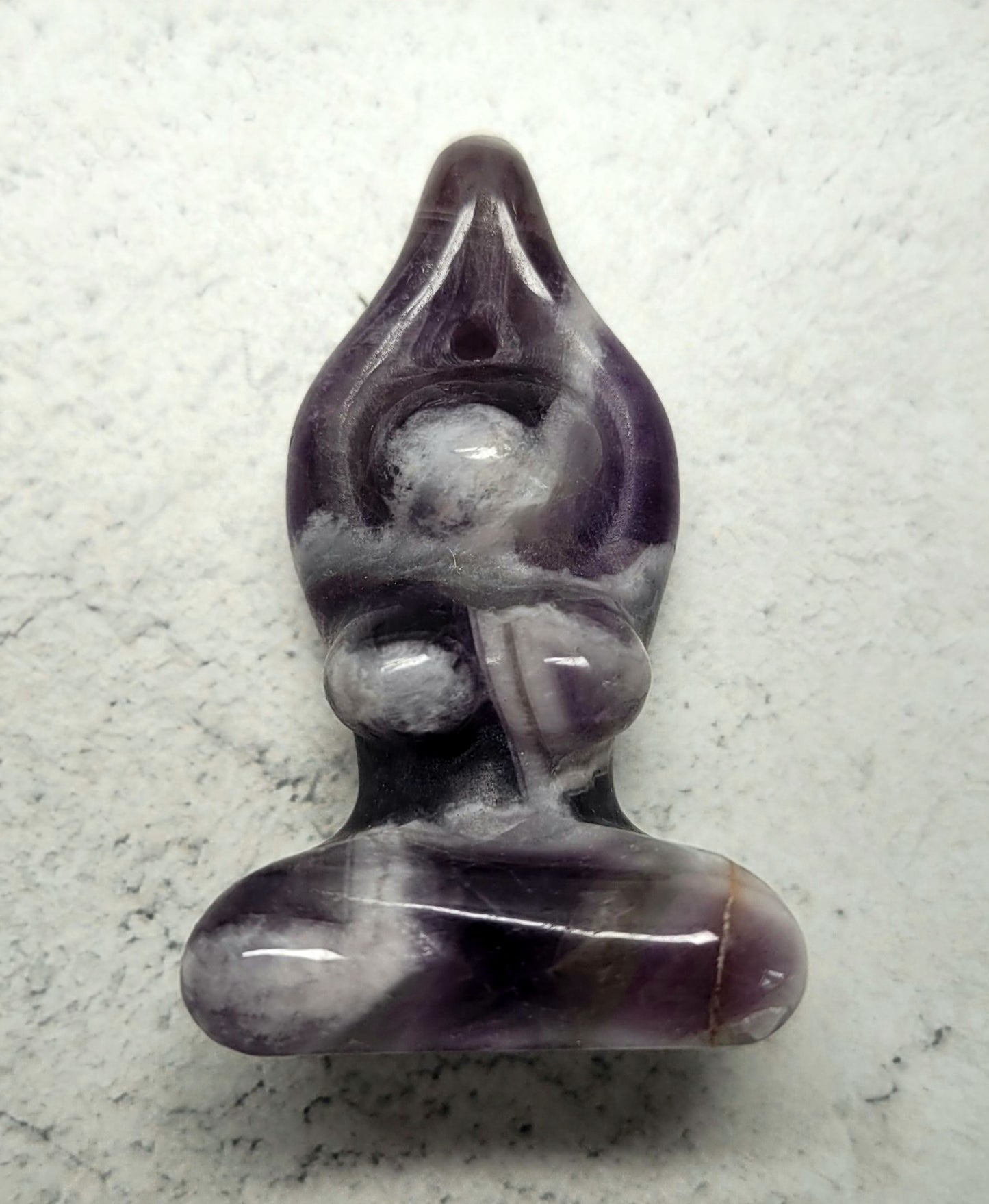 Goddess carving 5cm - Amethyst image