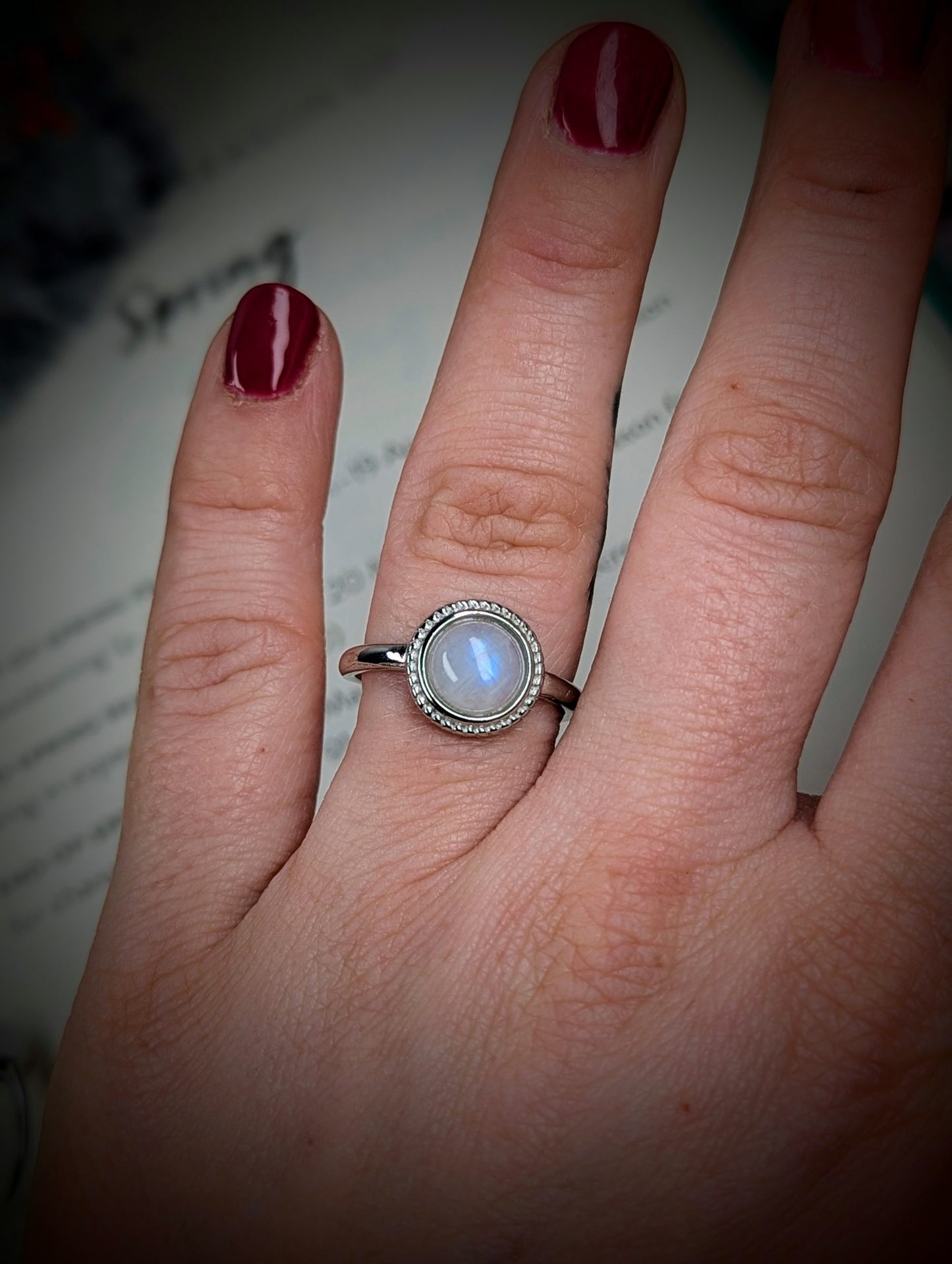 Moonstone rings - One image