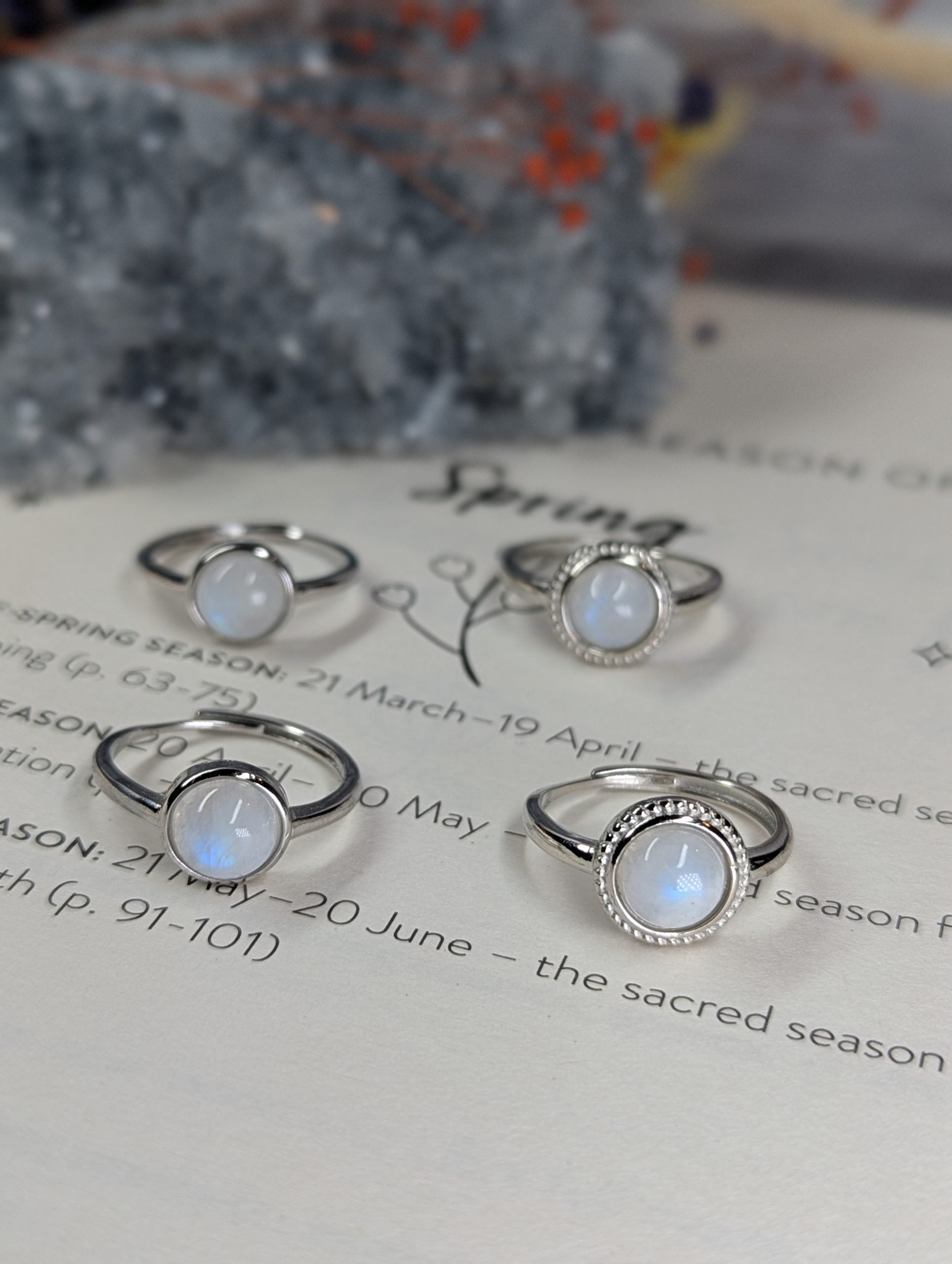 Moonstone rings image 2