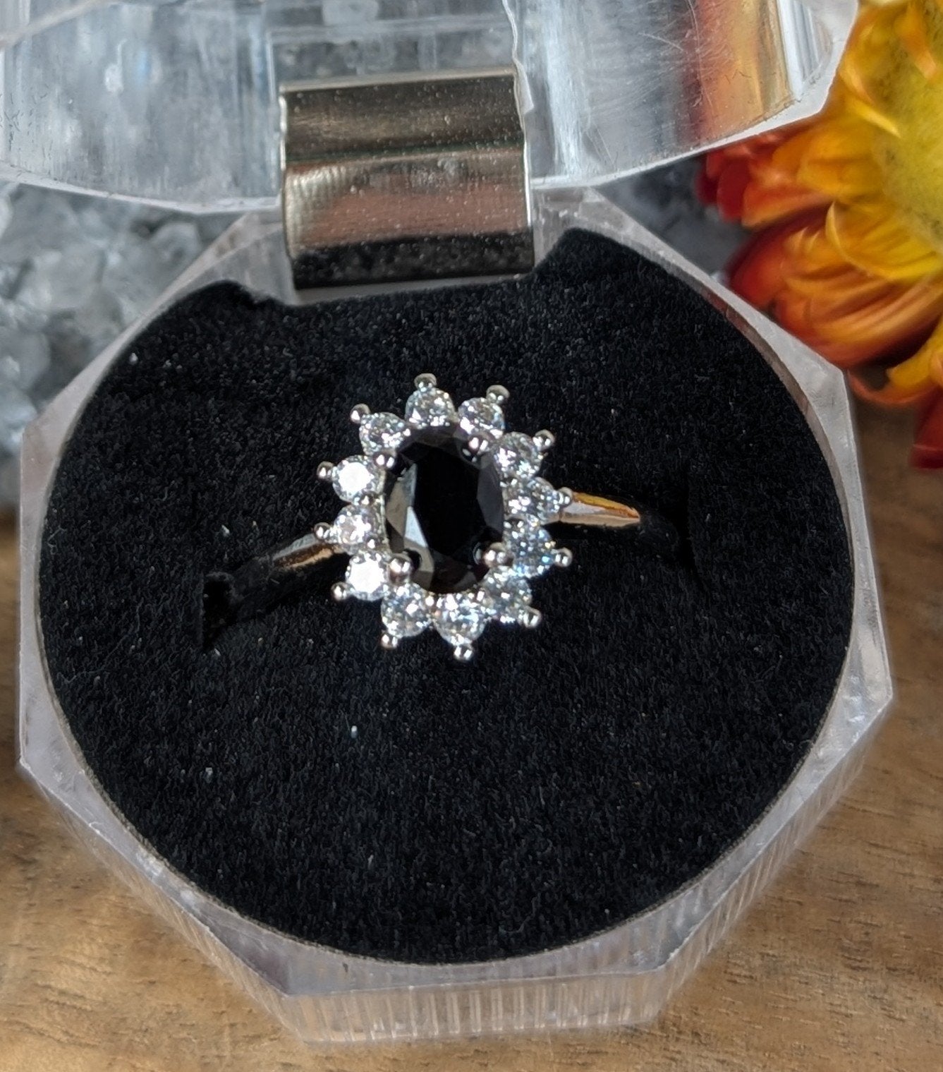 Black Spinel Rings - Two image