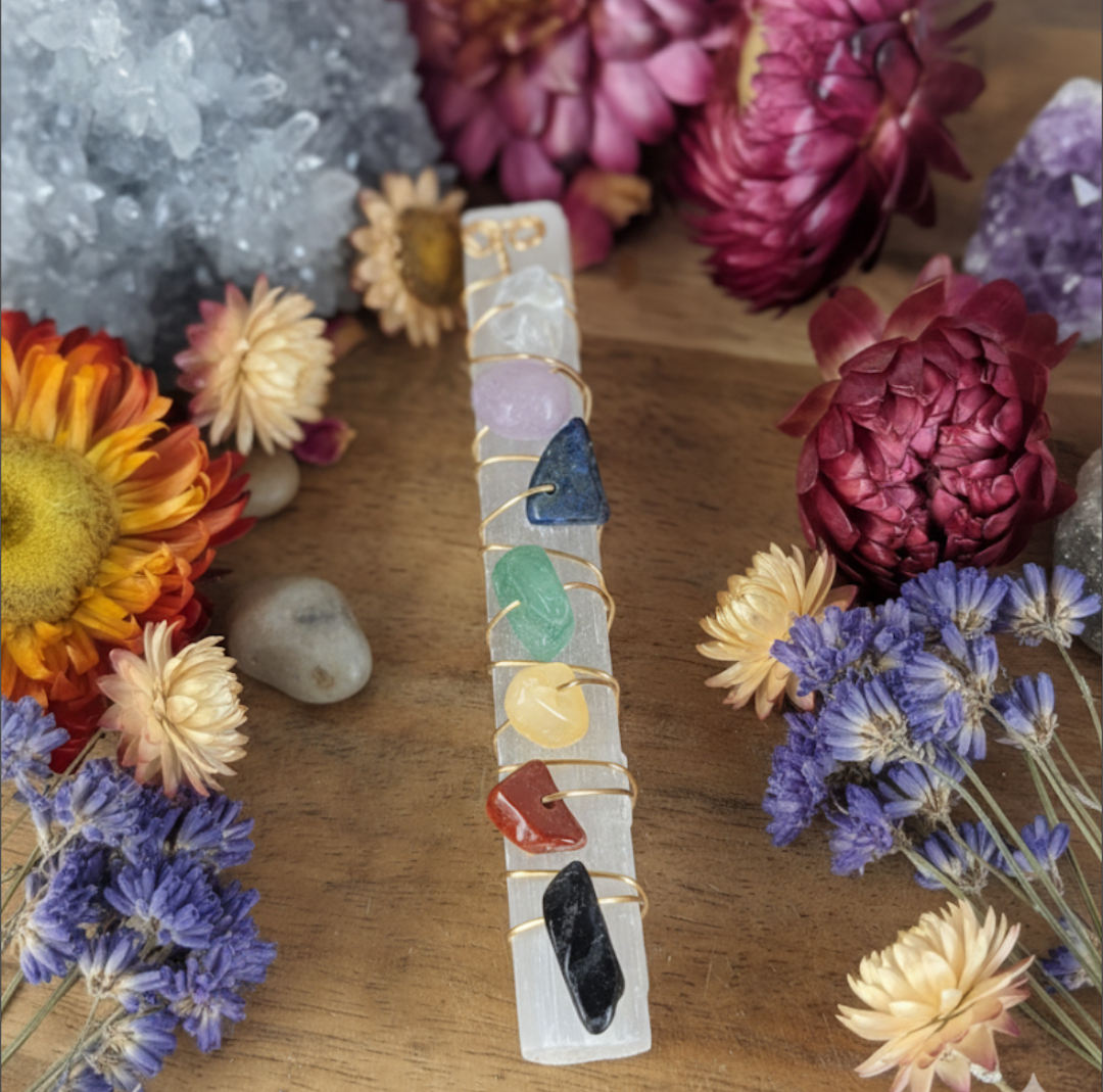 Selenite Chakra Wand (S) image 0