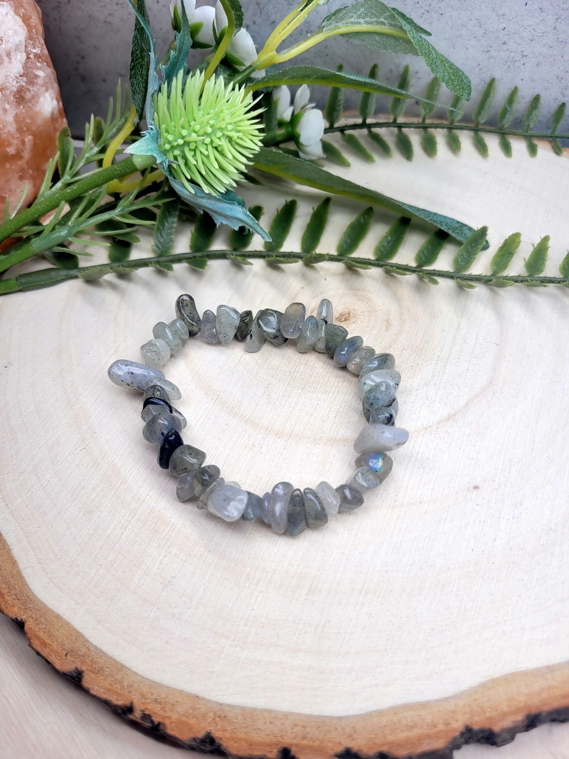 Labradorite chip bracelet image 0