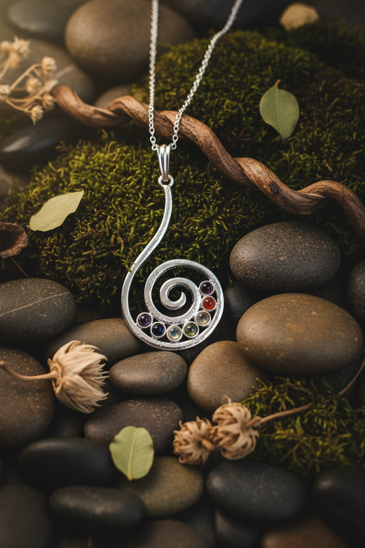 Reiki Chakra Pendant - Earthy Natural Style