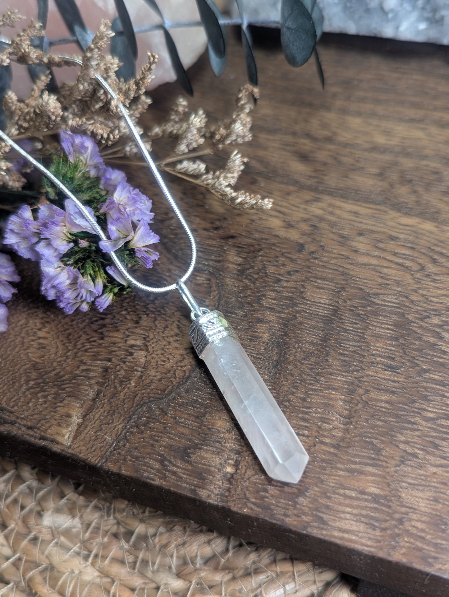 Rose Quartz Point Pendant