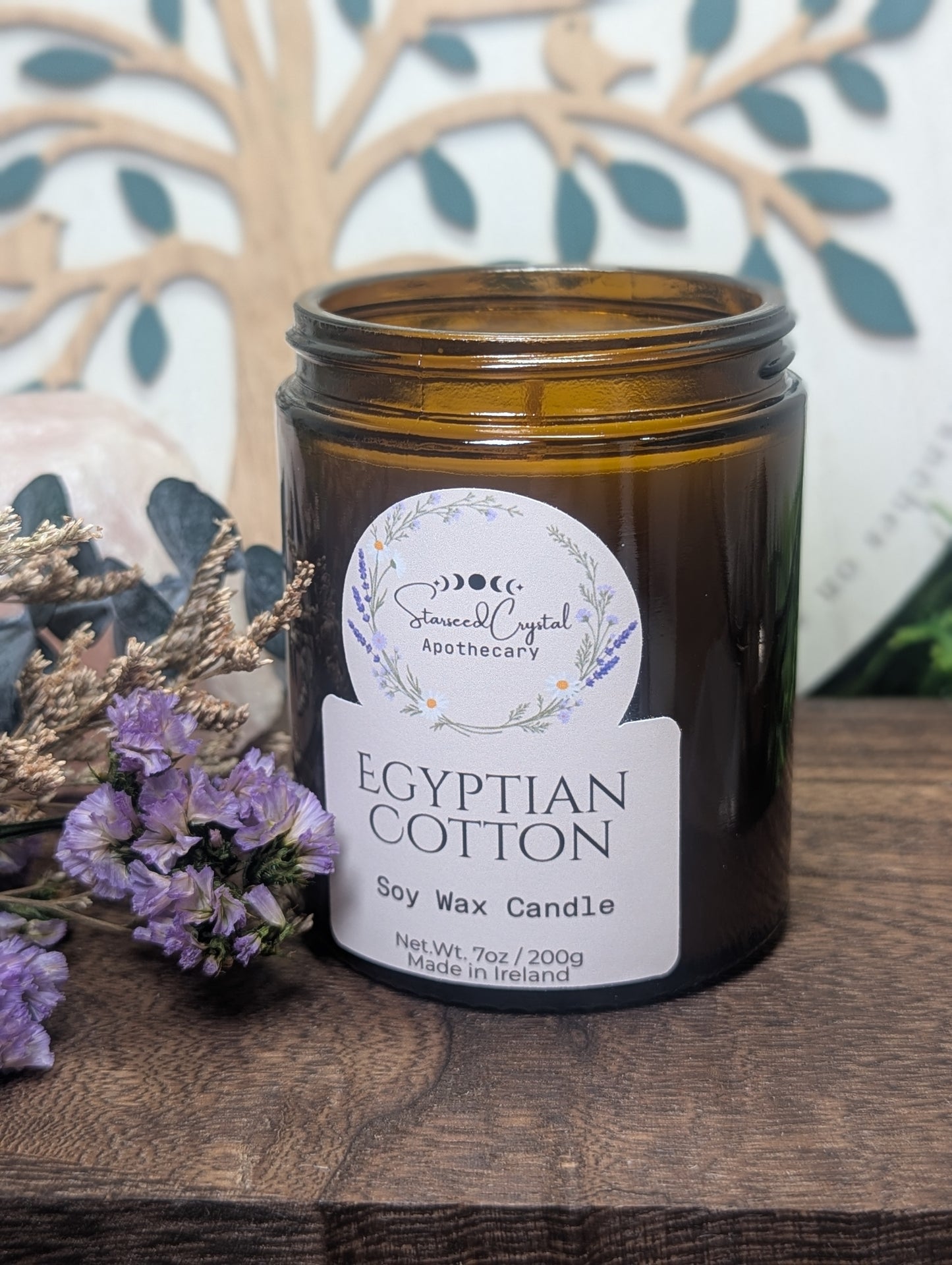 Handcrafted Candle — Egyptian Cotton | 7oz